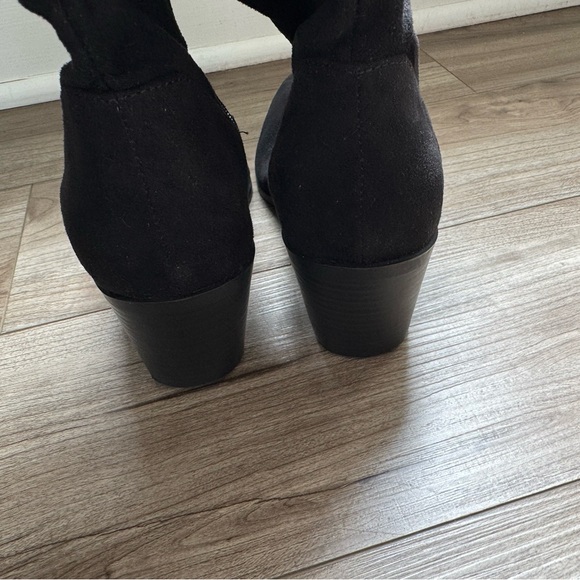JOURNEE KAISON BOOTS Faux Slouchy Black Suede Women’s Size 6.5 Thigh High new - Picture 5 of 10